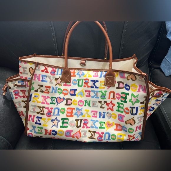 Dooney & Bourke Colorful Lettered Tote - Picture 1 of 10